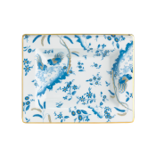 Ginori Oro Di Doccia Turchese Rectangular Vide Poche - 6" x 7.5"